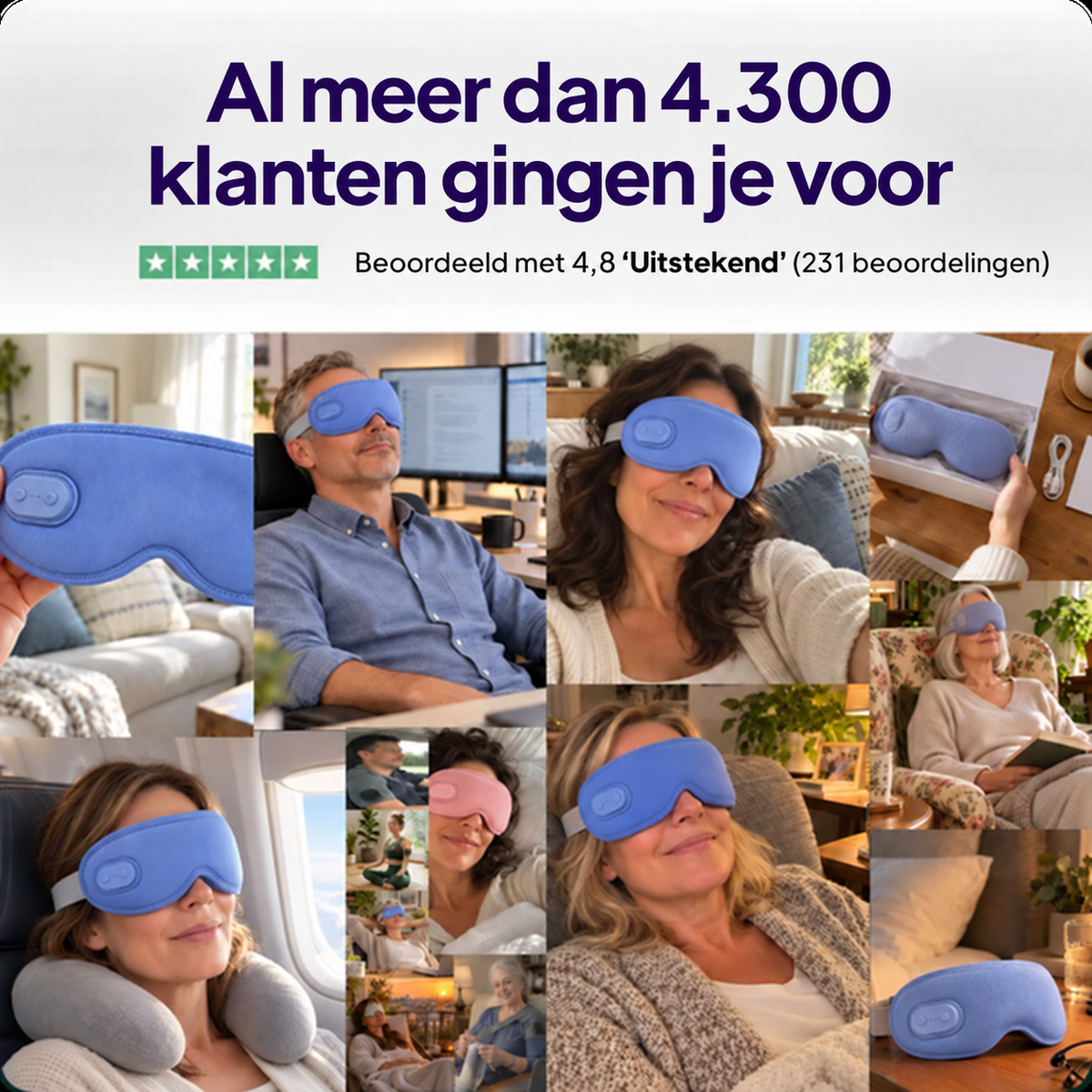 Ovea Oogmassager - Rust voor droge, moeie ogen