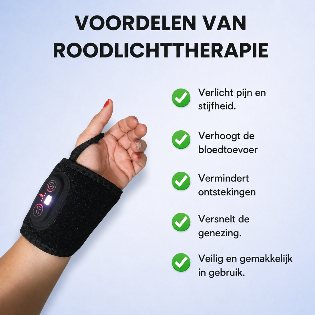 PolsVerlicht - Warmte en ondersteuning voor een rustige pols