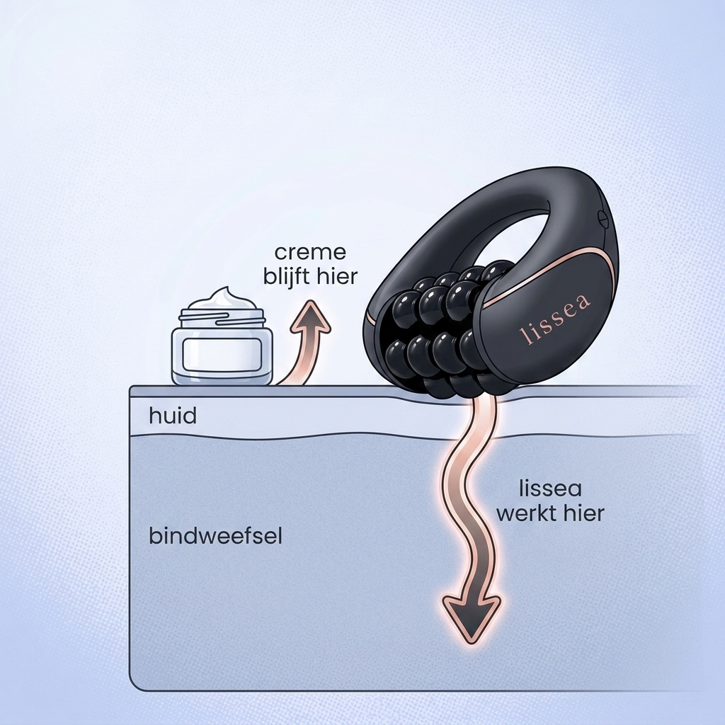 Hoe de Lissea Body Roller werkt op het bindweefsel