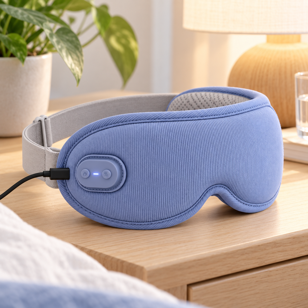 Ovea oogmassager aan de oplader
