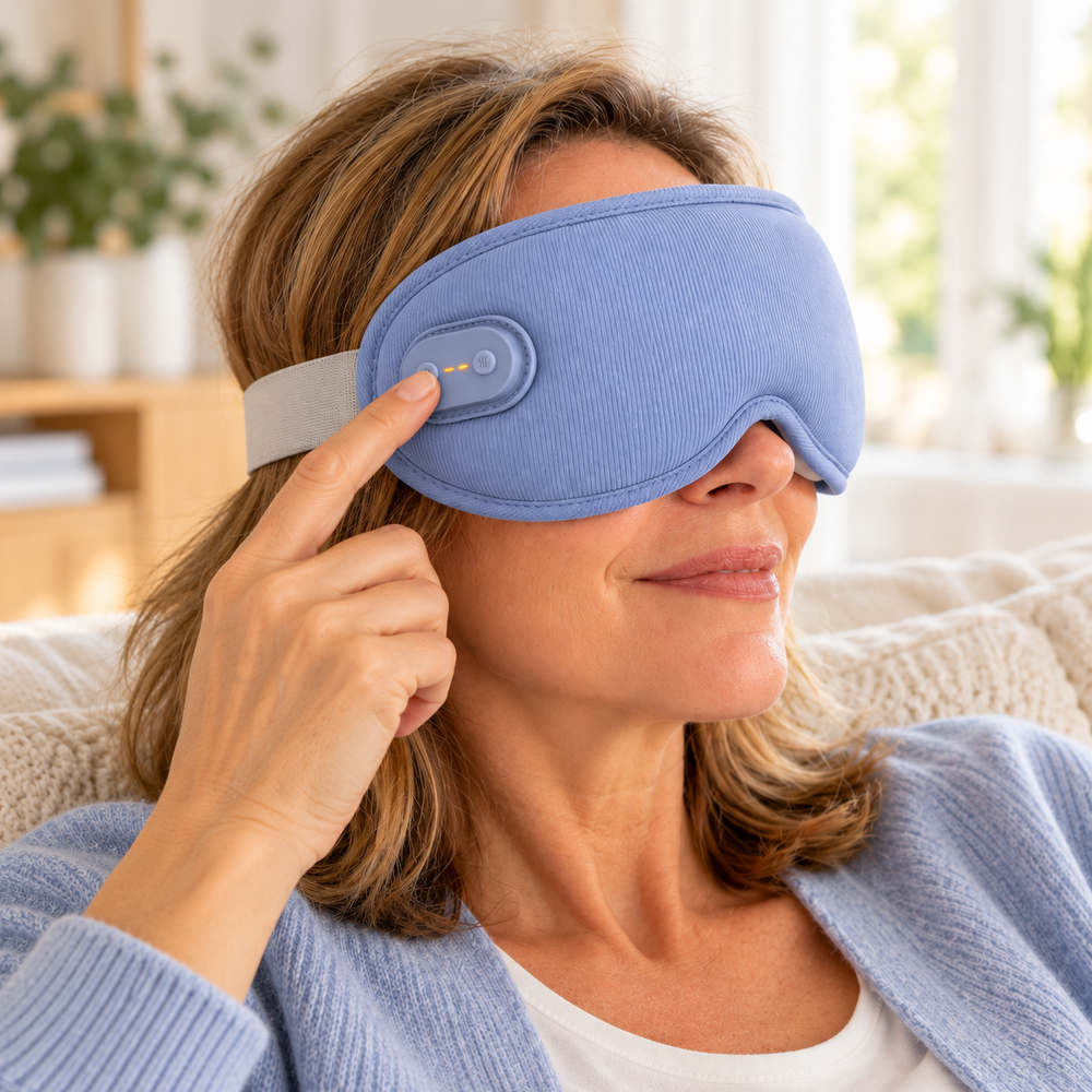 Ovea oogmassager aanzetten